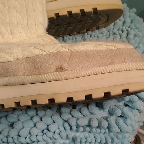 Sketchers 8.5 White Woven Warm Boots - Picture 6 of 7